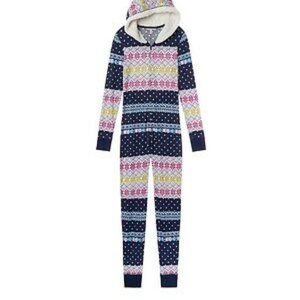 Victoria's Secret Multicolor Patterned Onesie Pajama